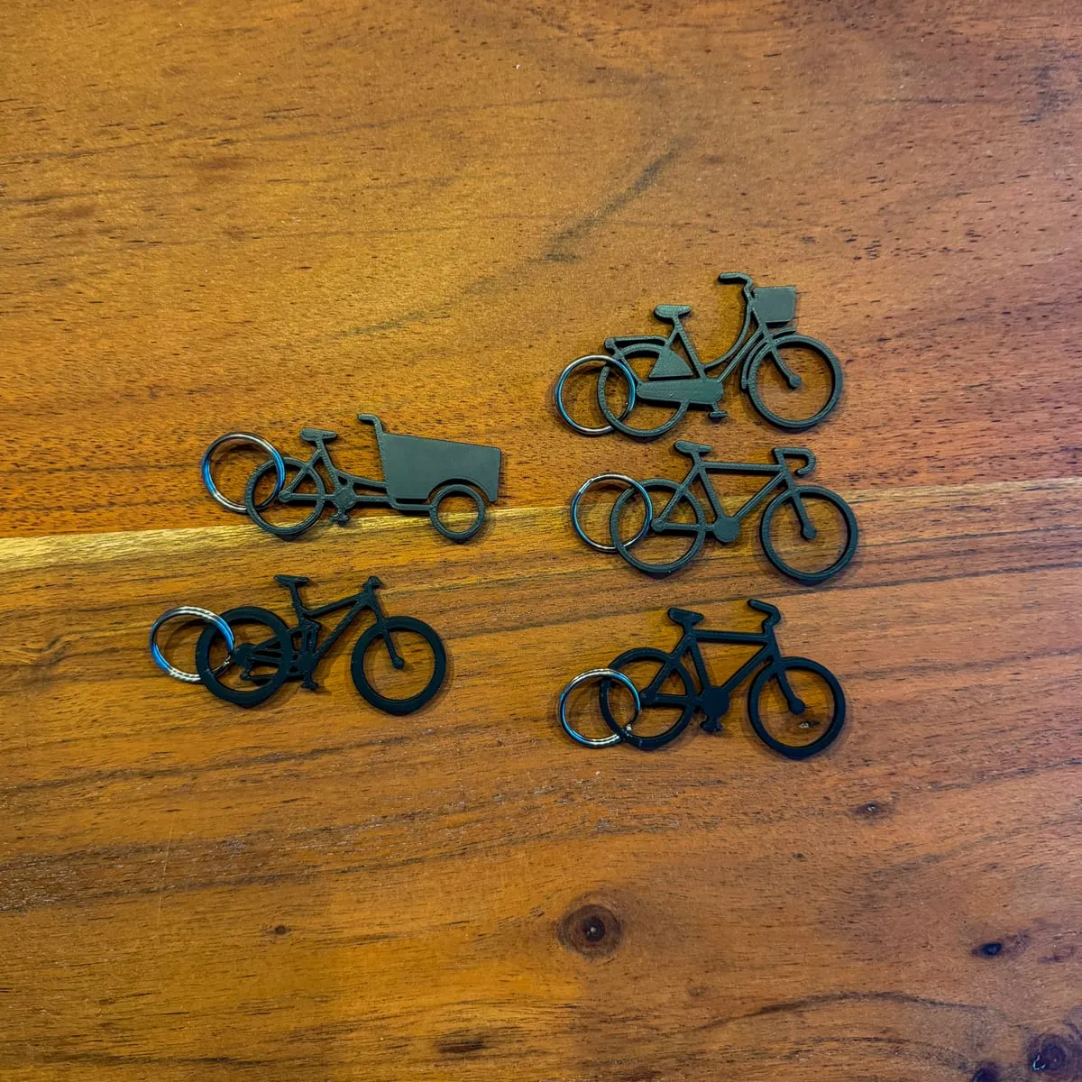 Fahrrad Schlüsselanhänger am Schlüsselbund